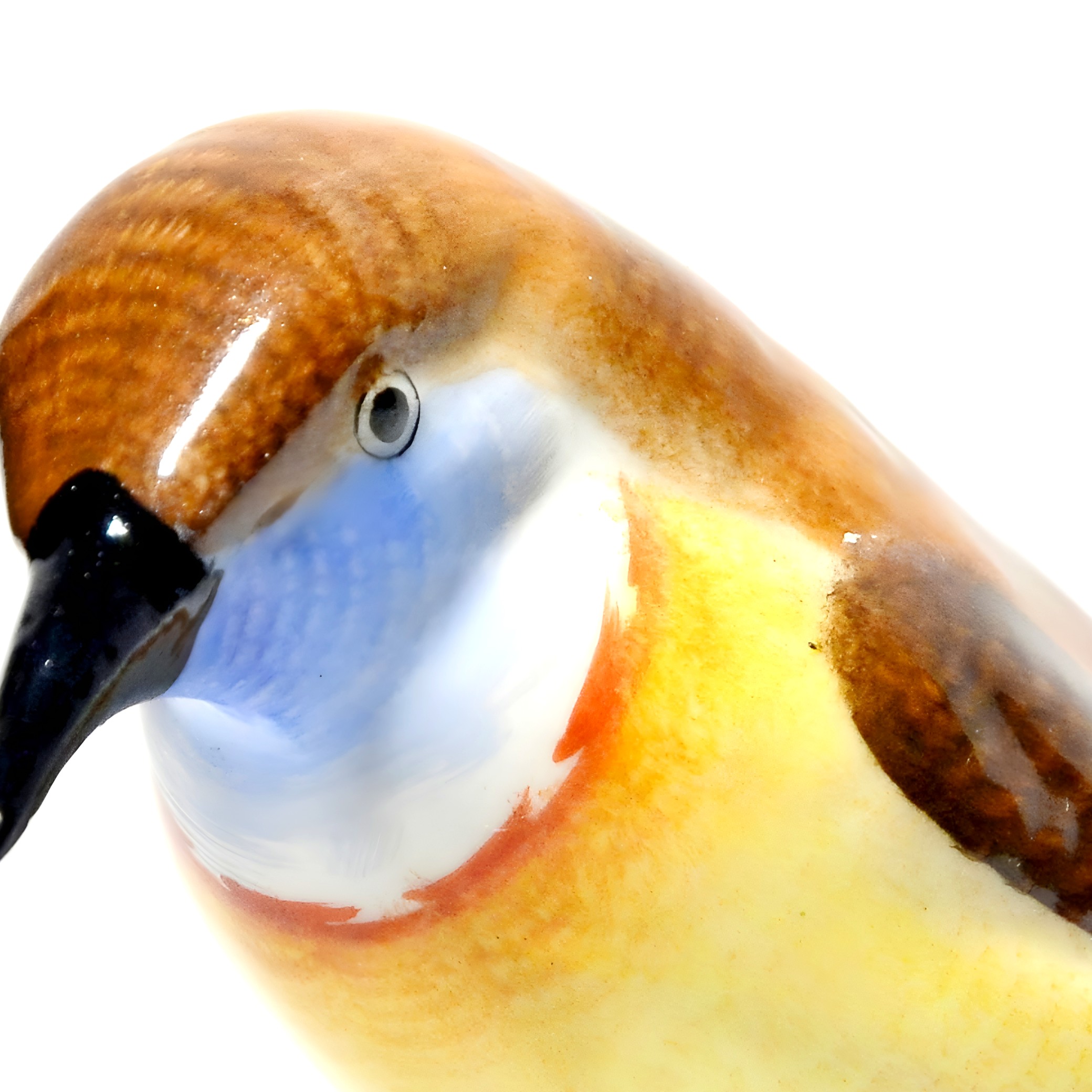 Herend Porzellan Vogelfigur, Handbemalte Nachtigall Skulptur, Vintage Sammler Deko, Ungarische Feine Porzellankunst, Elegante Geschenkidee